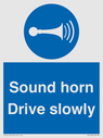 sound-horn-drive-slowly-warehousing-and-delivery-sign~